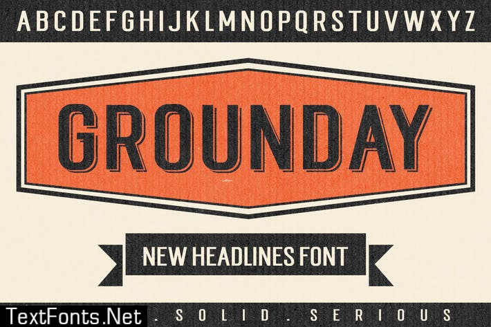 Grounday Typeface Font