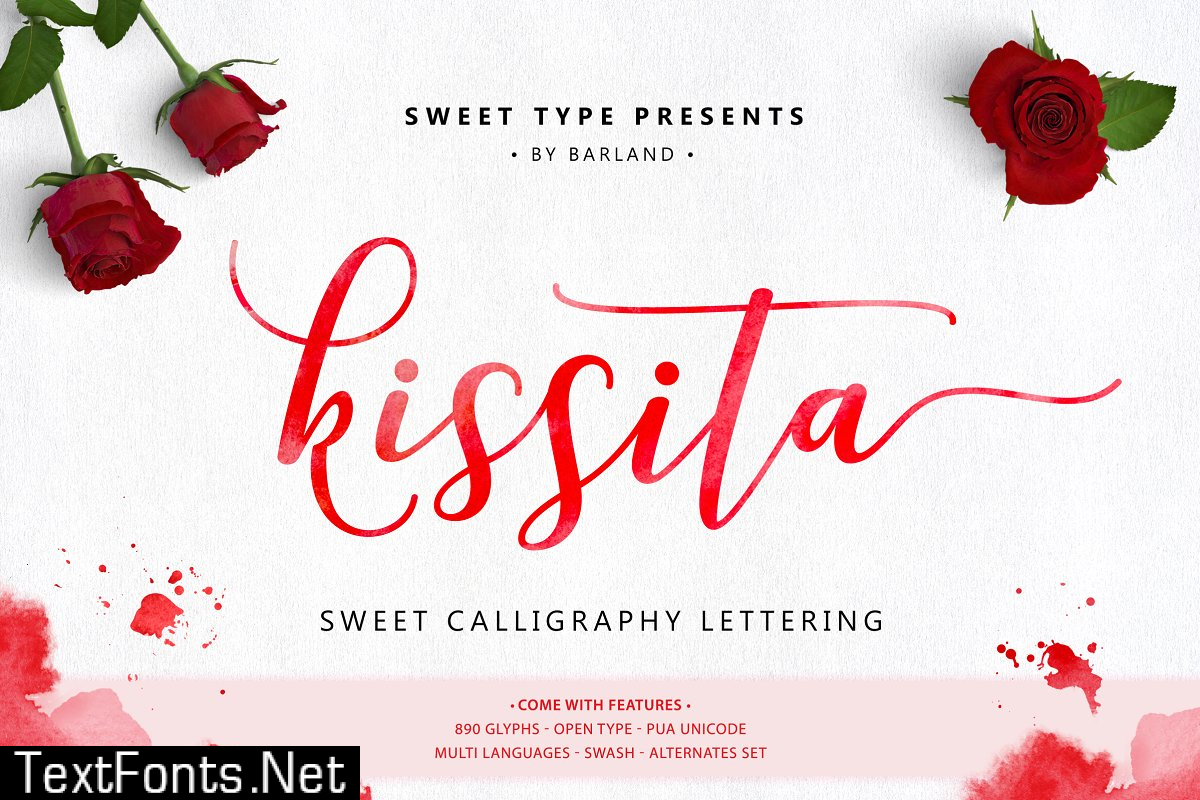 Kissita Script Fonts 932466