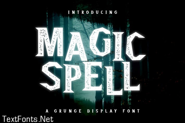 Magic Spell - Magical Grunge Display Font