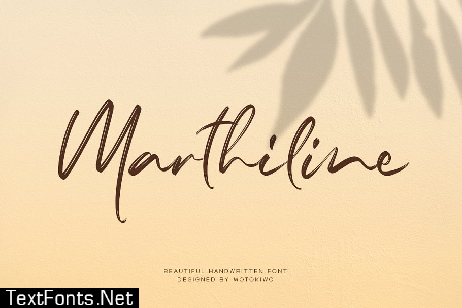 Marthiline - Handwritten Font 4098207