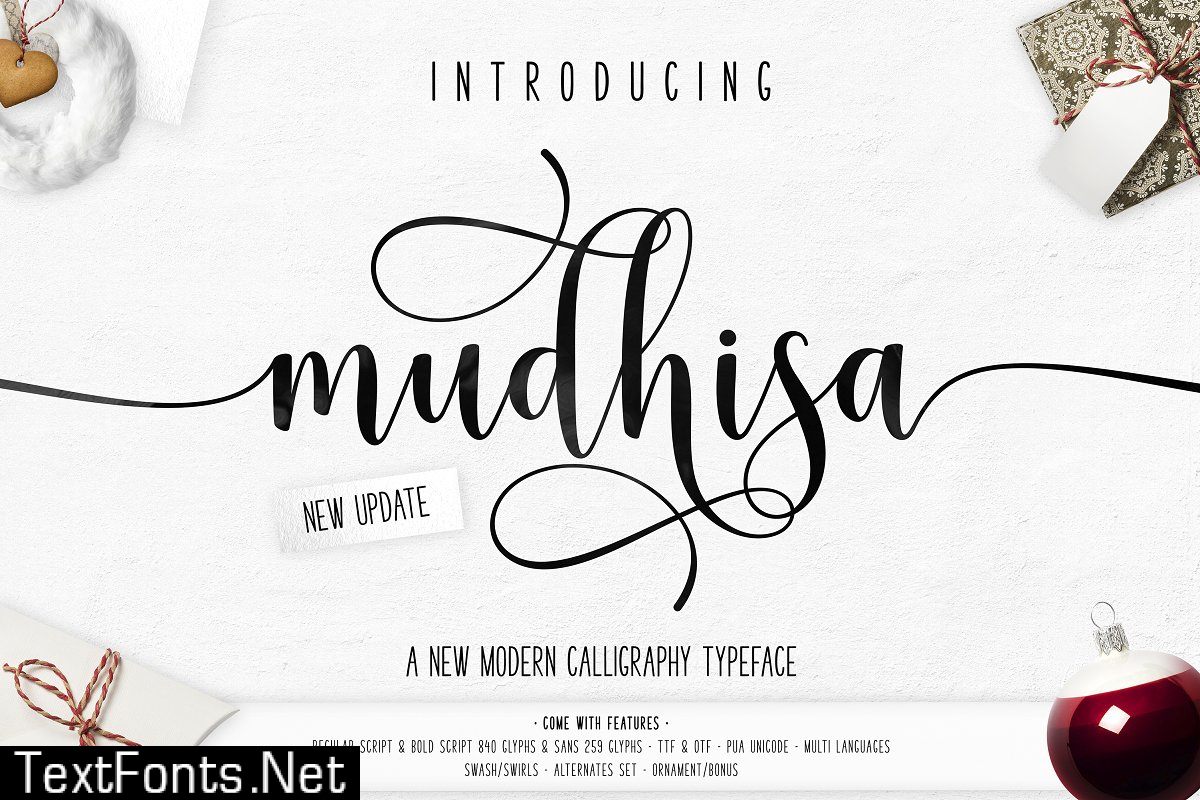 Mudhisa Script Font 1514779