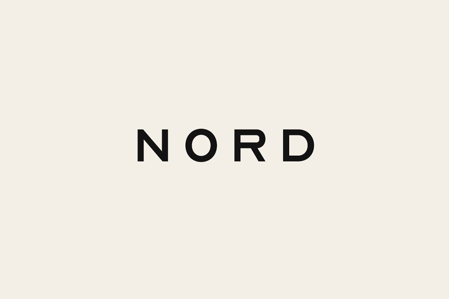 NORD - Minimal Display Typeface 3930703