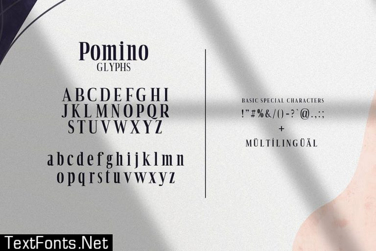 Pomino - Modern Serif Font Family