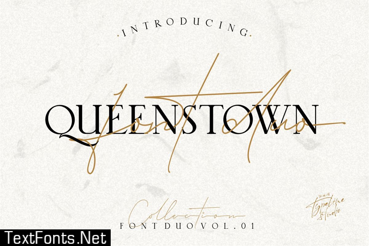 Queenstown 2 Font Signature Serif