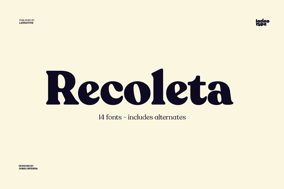 Recoleta font family