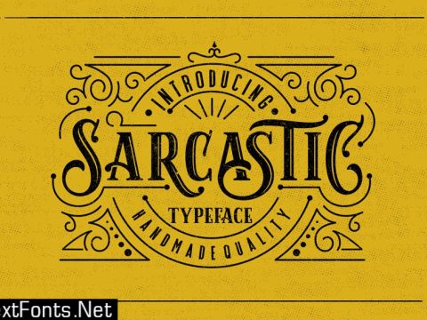 Sarcastic Typeface + Extras 1365127