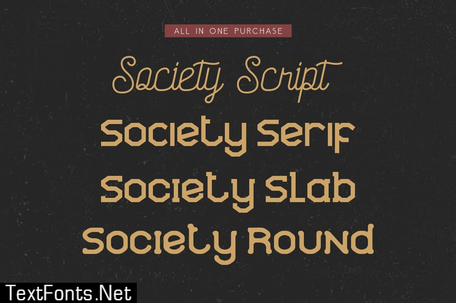 Society Typeface Font