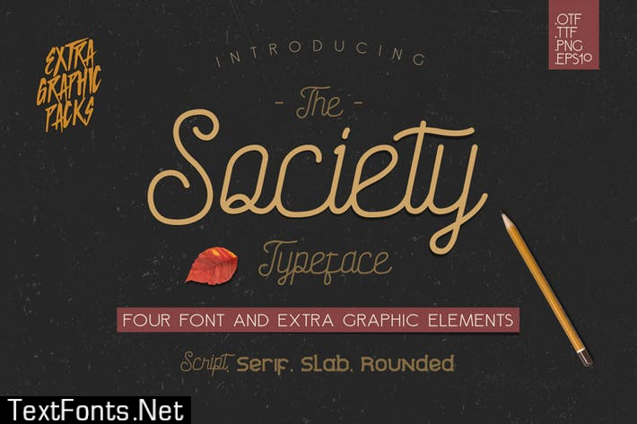 Society Typeface Font