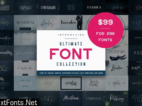 Ultimate Font Collection 296 fonts