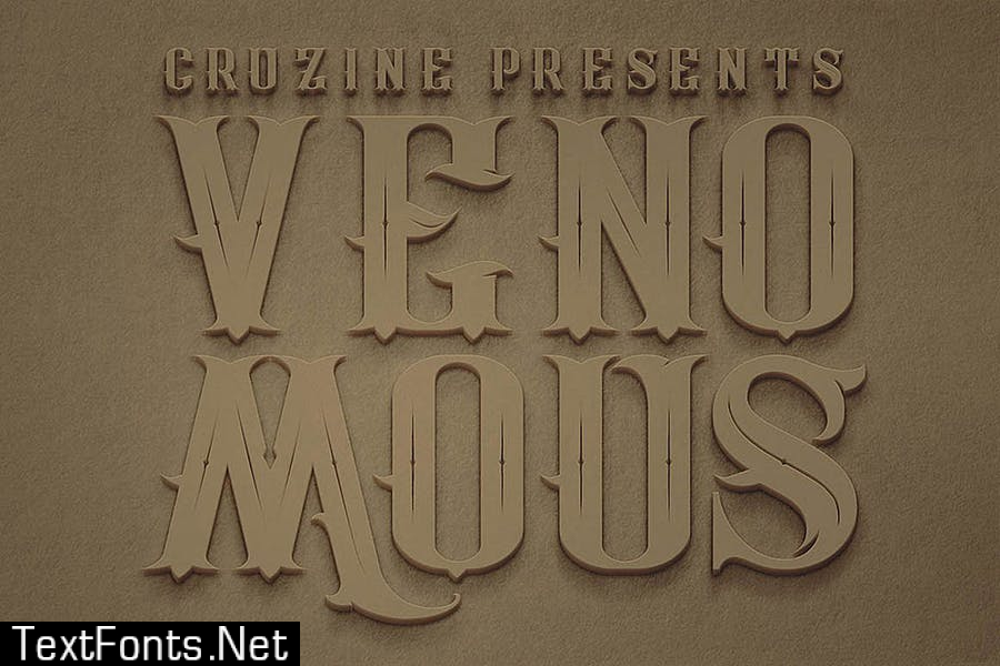 Venomous Typeface Font