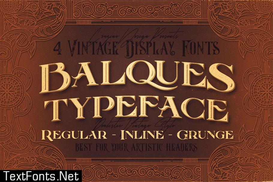 Vintage Bundle 249 Fonts & 414 Logos 3264710