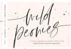 Wild Peonies | Modern Calligraphy
