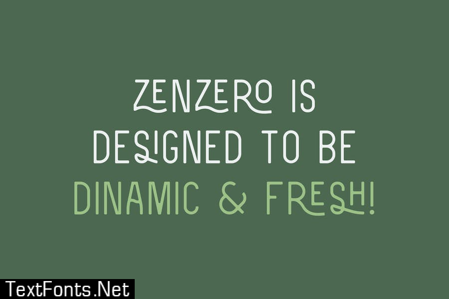 Zenzero Sans Font