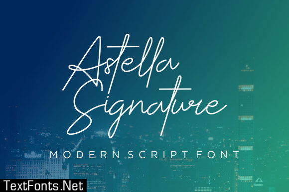 Astella Signature Font