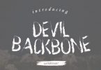 Devil Backbone Font