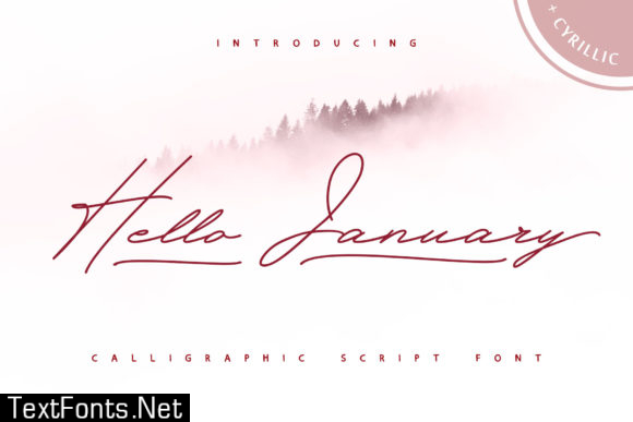 Hello January Font