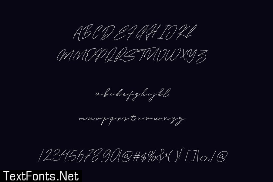 Mershy Signature Font