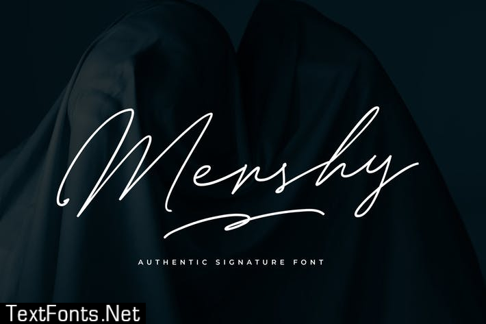 Mershy Signature Font