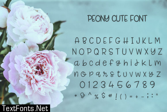 Peony Font