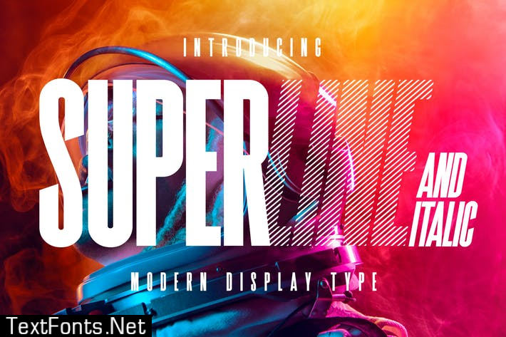 SuperLine Display Typeface