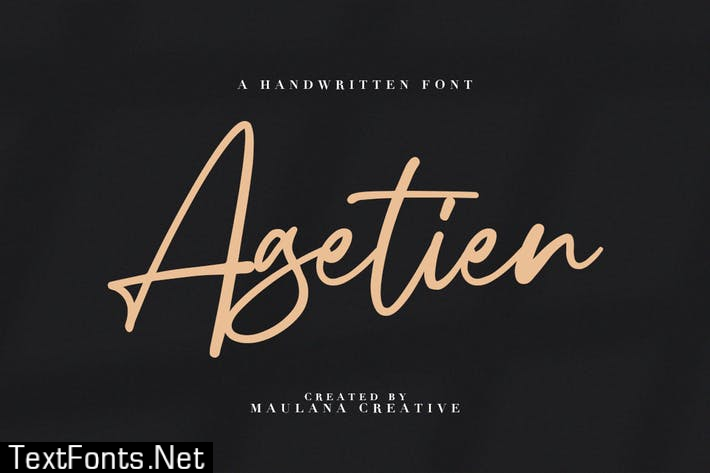 Agetien - Handwritten Font