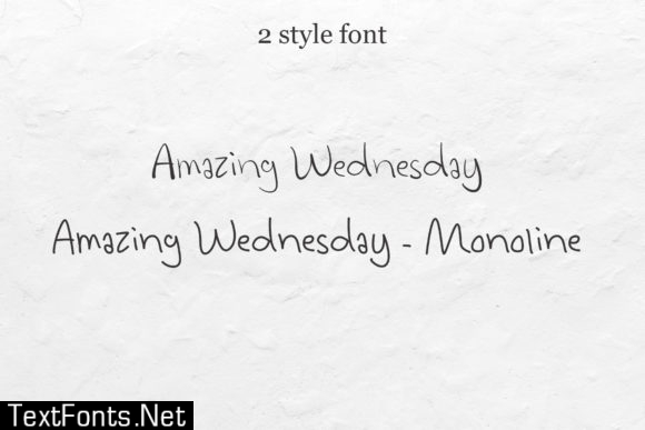 Amazing Wednesday Font