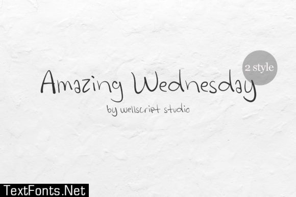 Amazing Wednesday Font