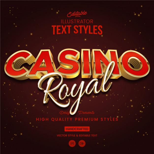 Casino royal text style
