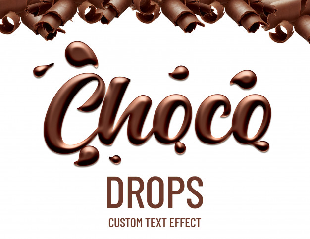 Chocolate Drops Text Effect