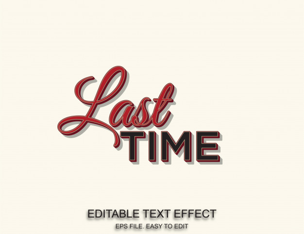 last-time-font-effect