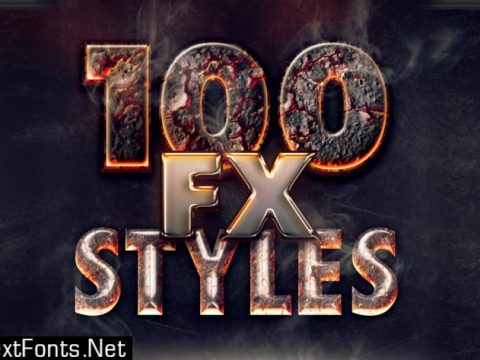 100 Photoshop Layer Styles Bundle - Text Effect TRQ3KJ