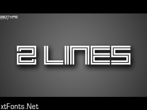 2 Lines Font