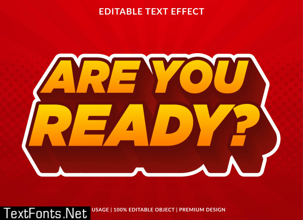 3d bold text effect template with retro style