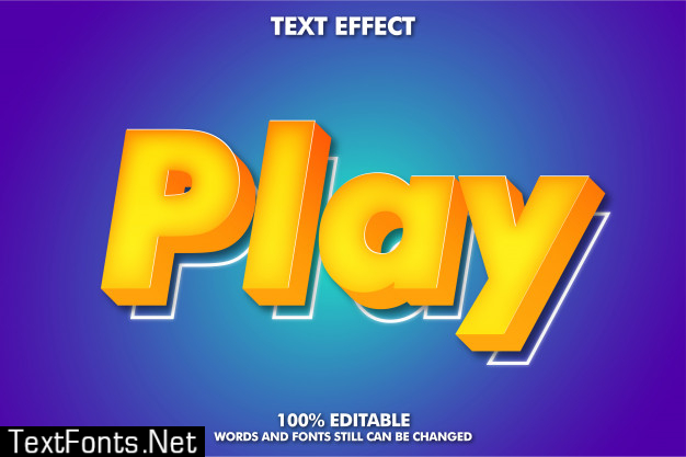 3d cartoon text effect