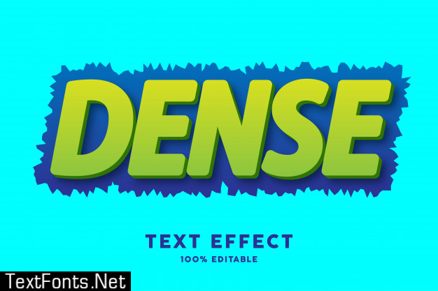 3d green with blue bumpy text effect