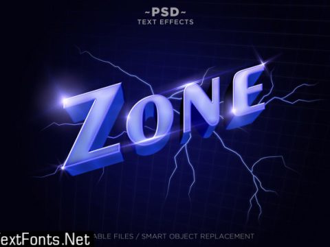 3d purplezone vapor style effects editable text