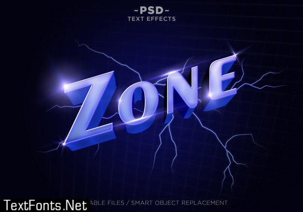 3d purplezone vapor style effects editable text