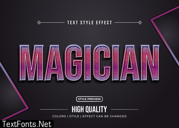 3d realistic text style with colorful gradient and embossed effect