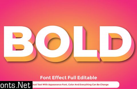 Abstract 3d text graphic style design