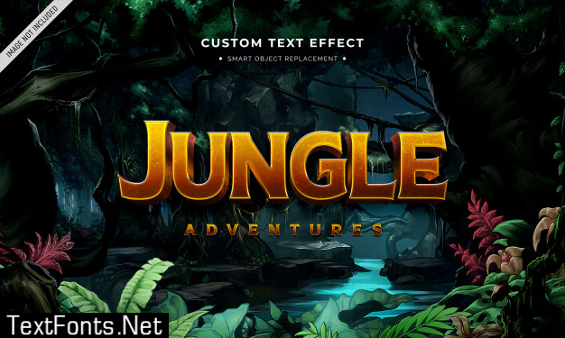 Adventure movie 3d text style effect