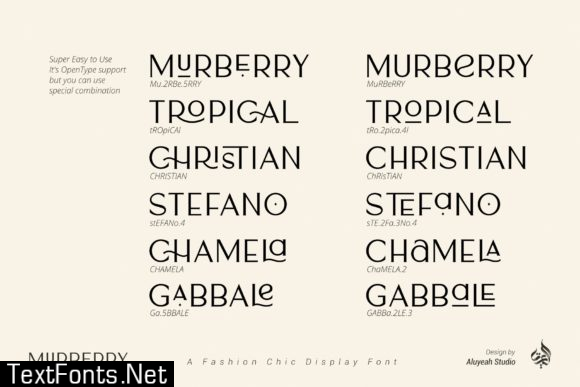 AL Murberry Font