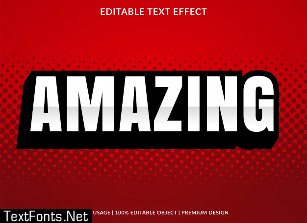 Amazing 3d text effect template