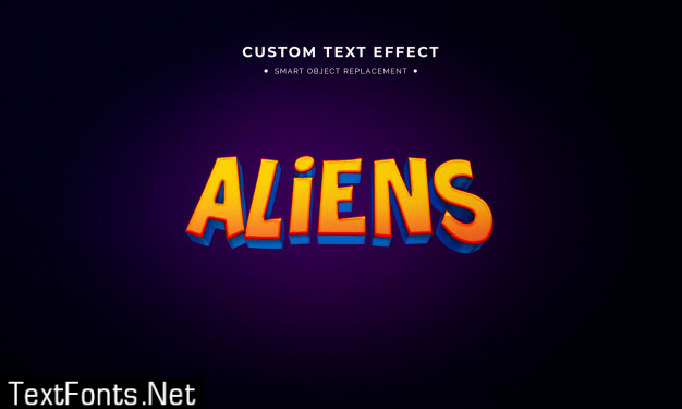 Animation movie 3d text style effect