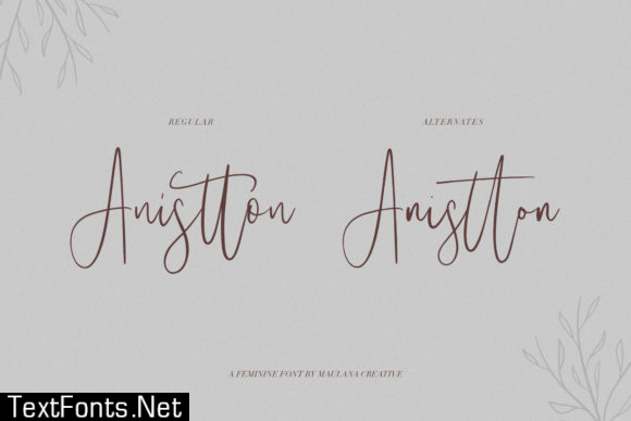 Anistton Font