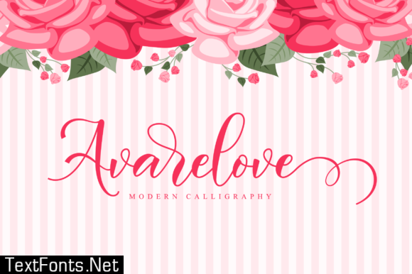 Avarelove Script Font