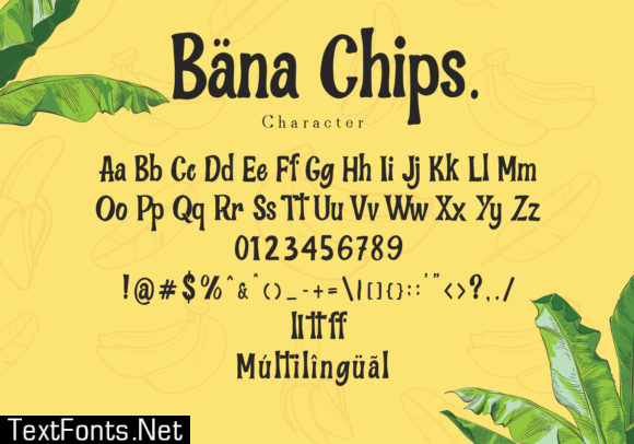 Bana Chips Font