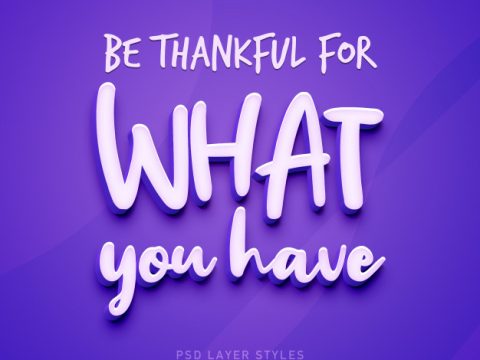 Be thankful for what you have inspirational quote