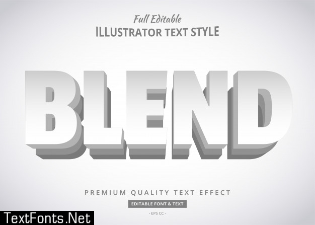 Blend text effect