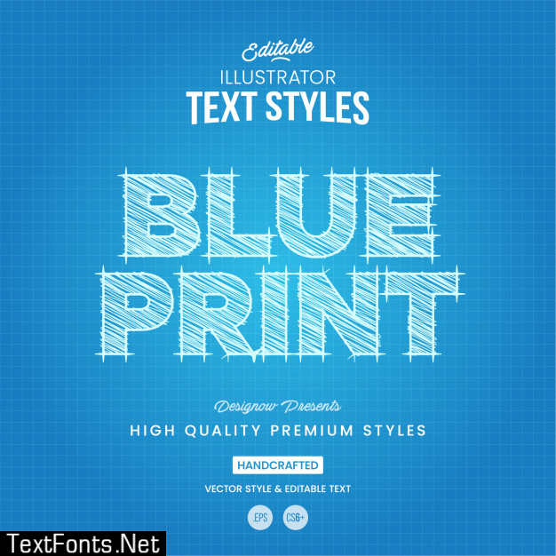 Blueprint text style