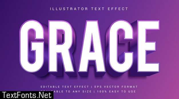 Bold modern purple text effect